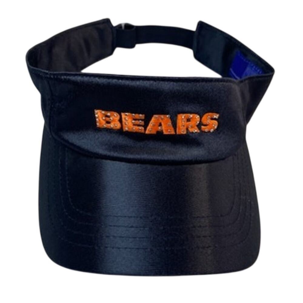 NFL Reebok Bears Women’s Visor • Rhinestone Logo • One Size • Polyester